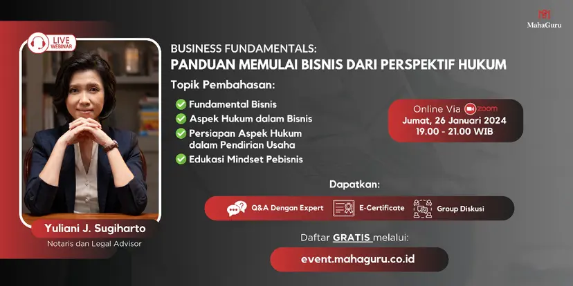 Business Fundamentals:
Panduan Memulai Bisnis dari Perspektif Hukum