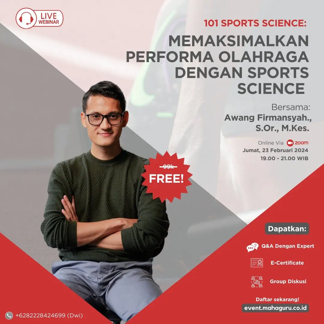 Webinar Awang Firmansyah., S.Or., M.Kes. - 101 Sports Science ...